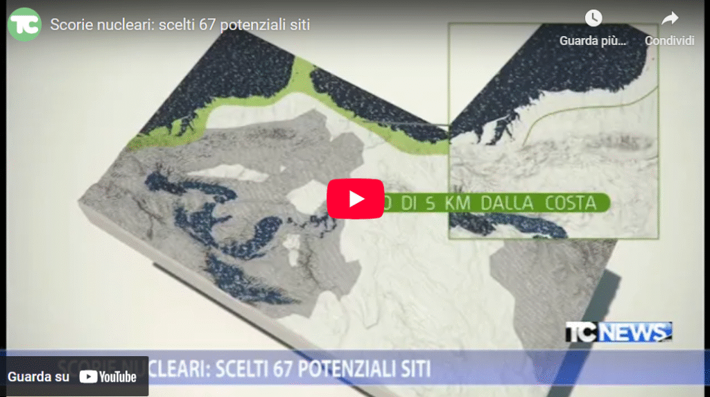 Scorie nucleari: scelti 67 potenziali siti