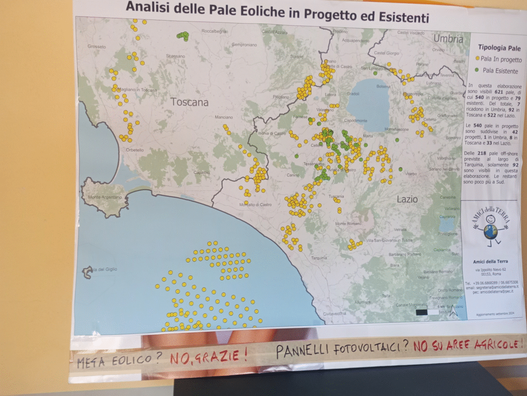 Assemblea a Canino – Pale eoliche e pannelli selvaggi