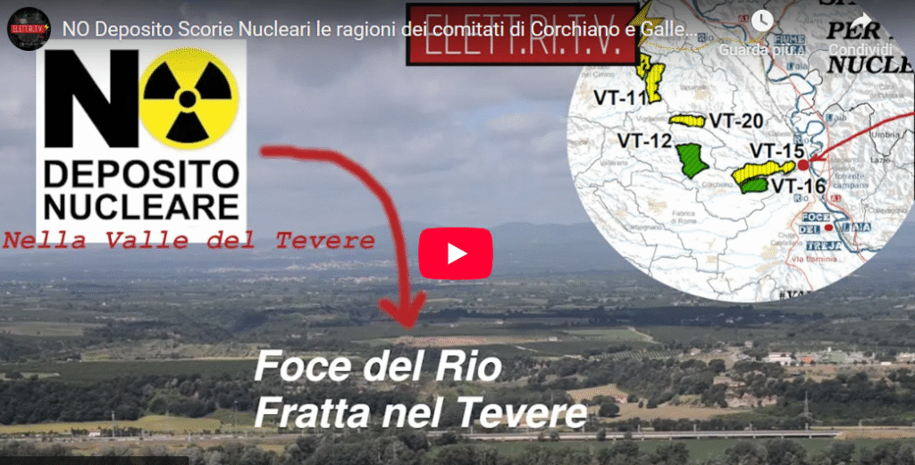 NO Deposito Scorie Nucleari le ragioni dei comitati di Corchiano e Gallese nella Valle del Tevere