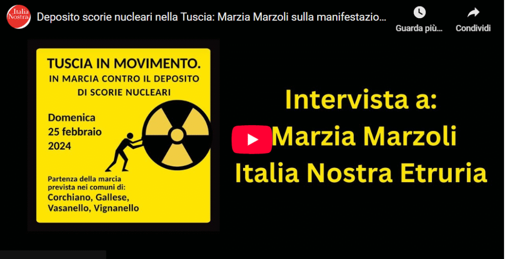 Deposito scorie nucleari nella Tuscia: Marzia Marzoli sulla manifestazione del 25 febbraio prossimo