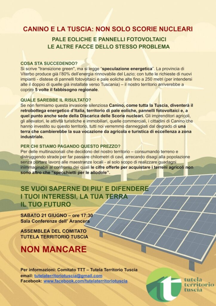 CANINO E LA TUSCIA: NON SOLO SCORIE NUCLEARI