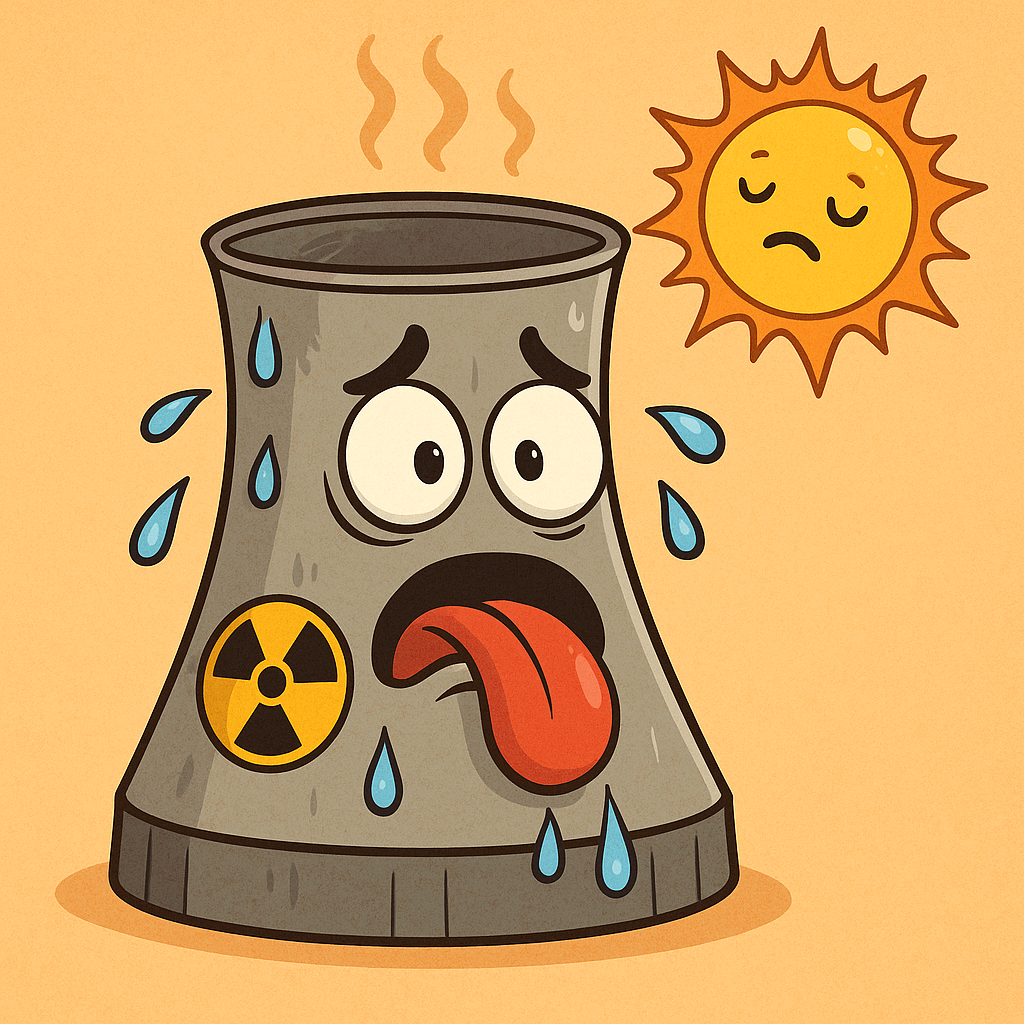 Nucleare in crisi per il caldo: il sistema “infallibile” che si ferma ogni estate
