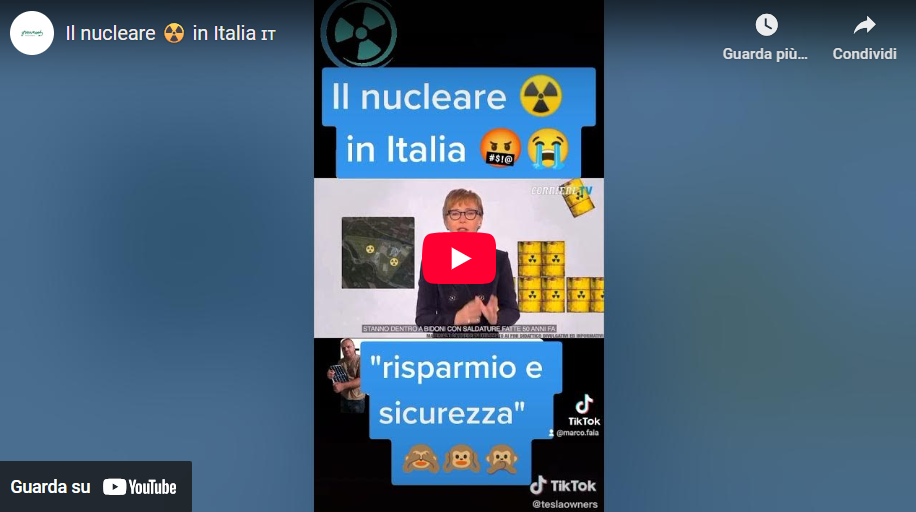 Il nucleare ☢️ in Italia 🇮🇹