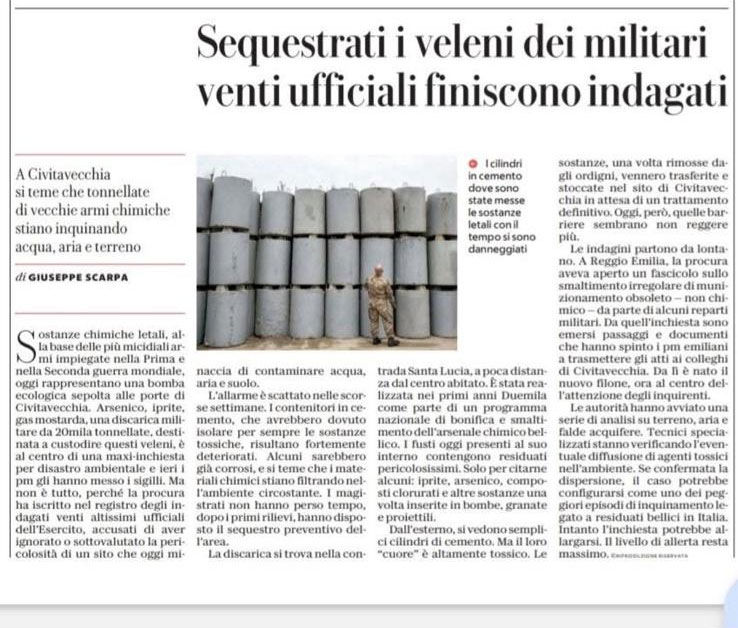 Civitavecchia: i veleni dei militari e l’ombra lunga sul futuro deposito nazionale